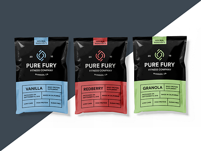 Pure Fury Fitness Packaging