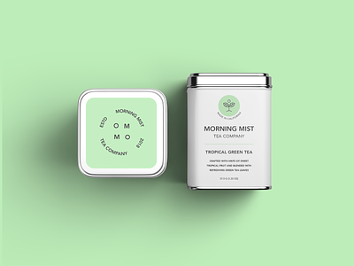Green Tea Packaging brand brand identity branding green tea minimal modern monoline packaging design premium tea tea packaging tropical