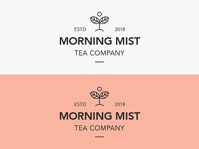 Morning Mist Tea Final Branding beverage brand brand identity branding minimal minimalist modern modern logo monoline morning mist nature plant tea tea logo