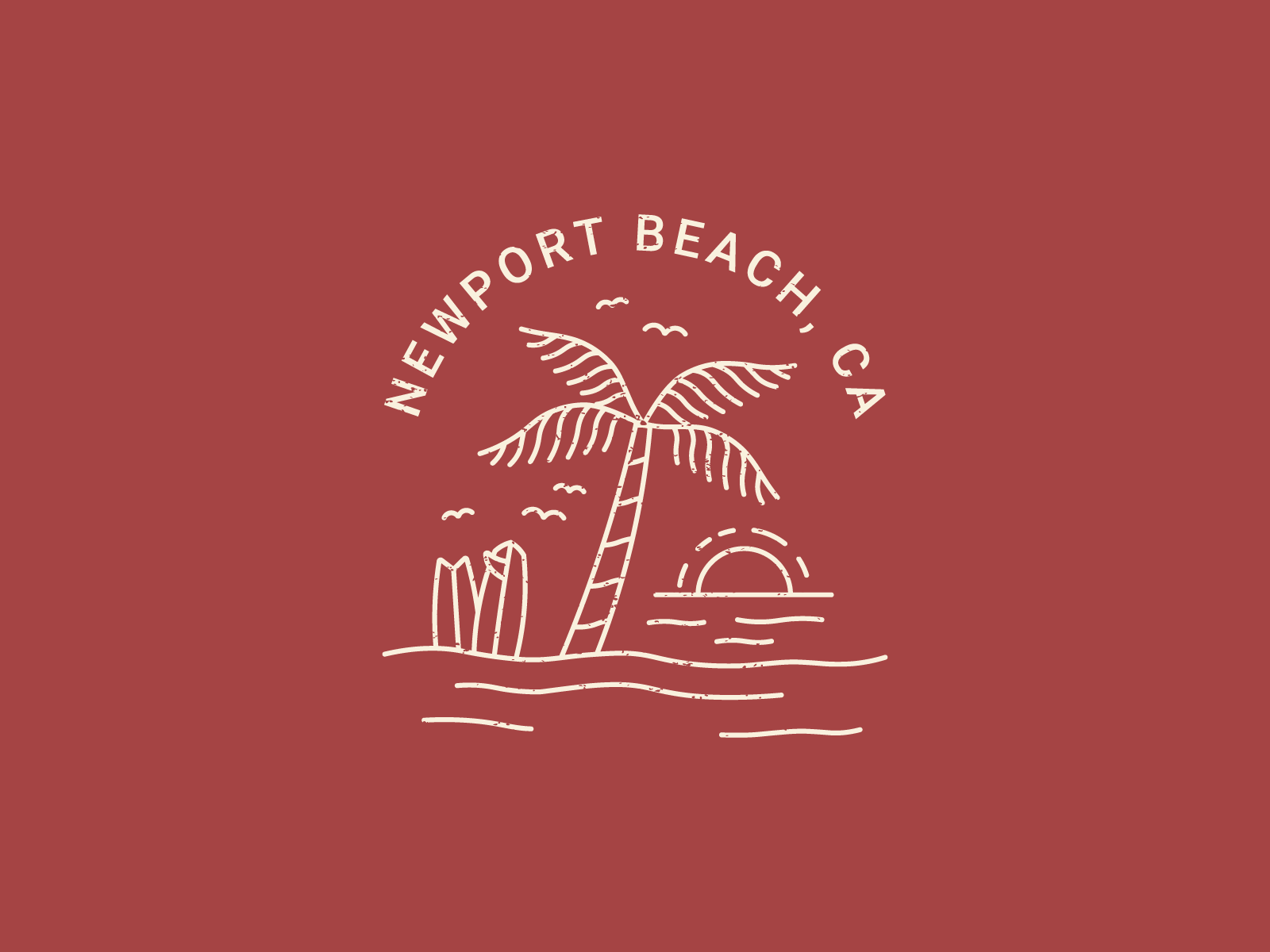 Newport Beach Illustration by Charles Honig on Dribbble