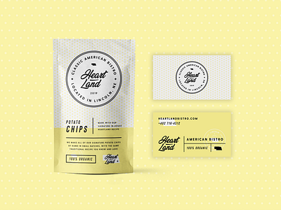 Heartland Packaging badge badge logo brand brand identity branding food and drink food product logo logo design logos minimal modern monoline packaging packaging design packaging mockup pouch packaging