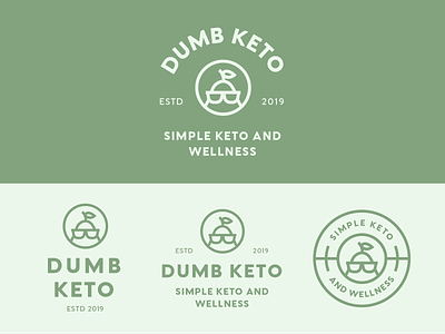 Dumb Keto Branding badge logo brand brand identity branding diet dumb keto healthy keto keto diet keto logo logo logo design logos minimal modern monoline nutrition nutritional