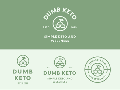 Dumb Keto Branding badge logo brand brand identity branding diet dumb keto healthy keto keto diet keto logo logo logo design logos minimal modern monoline nutrition nutritional