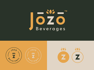 Jozo Beverages Branding badge logo beverage brand brand identity branding jozo logo logo design logos minimal modern monoline produt