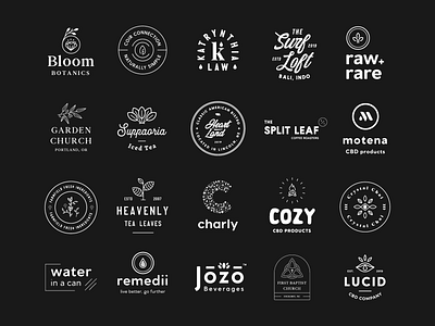 Logofolio (2019 Collection) badge logo brand brand designer brand identity branding logo logo collection logo design logo designer logo portfolio logofolio minimal modern monoline