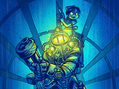 BioShock art bioshock digital fan fanart game art illustration videogame