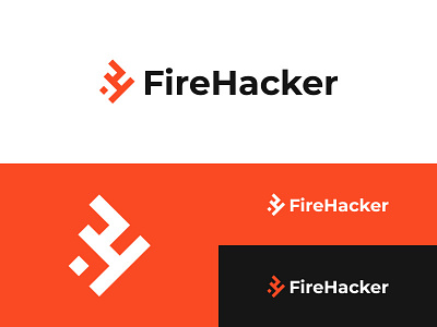 Firehacker app brand branding design icon identity logo minimalist ui ux vector