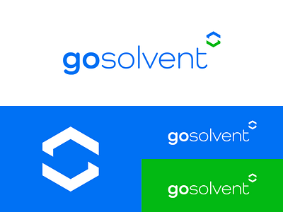 GoSolvent brand branding design fintech icon identity logo minimalist startup