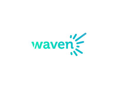 Waven brand branding dailylogochallenge design icon logo media selling selling shots social sound soundwave