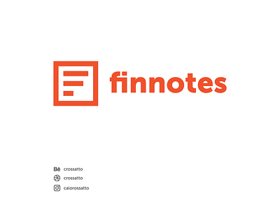 Finnotes brand branding design financial grid identity lettermark logo minimalist notes typography
