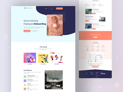 Concept Design for PersonDrive Home agency branding clean color creative design design agency dribbble best shot home page home page design landing landing page landing page design layout template ui uidesign ux website