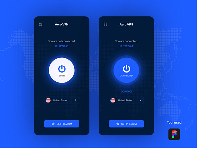 Aero VPN android app android app design app design application clean creative ios app design ios application ios vpn app mobile app mobile app design mobile app development mobile apps ui uidesign ux vpn vpn app