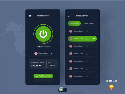 VPN Hypernet Light and Dark app design app ui application clean color creative design ios app ios app design landing landing page mobile app mobile app design mobile design mobile ui ui uidesign ux vpn app website