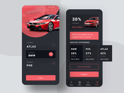 Contact Car App by 𝐄𝐡𝐬𝐚𝐧 𝐌𝐨𝐢𝐧 on Dribbble