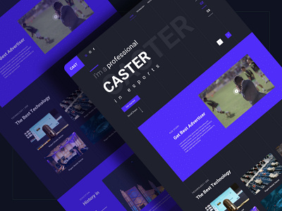 Professional Caster Landing Page Design