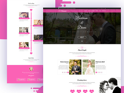 Wedding Landing Page app design app landing page color creative design landing page ui ux wedding