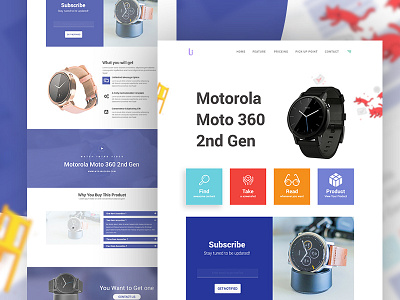 Page Design for a Single Product 2018 blog clean concept design home page ui uidesign ux
