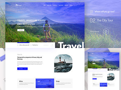 Travel Blog Exploration by Ehsan Moin on Dribbble