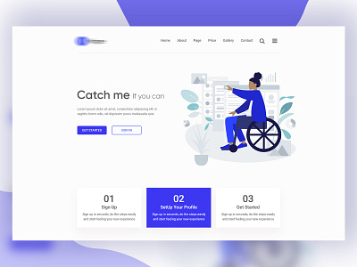 Believious Header Exploration #01 2019 agency animation branding clean color creative design flat icon illustration landing minimal typography ui uidesign ux vector web website