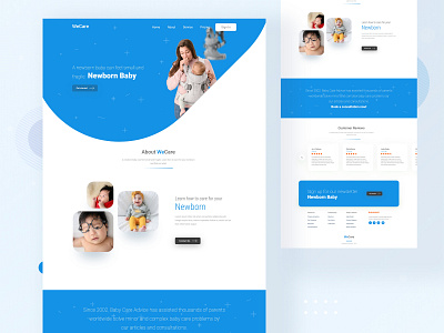 Wecare Website About Page about page agency app clean color creative design illustration landing landing page minimal minimalism typography ui uidesign ux web webdesign website website template
