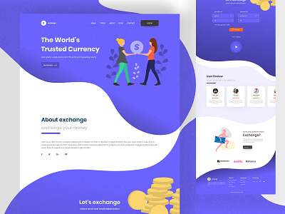 Money Exchange Website Homepage Exploration