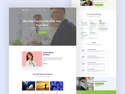 Redesign - Alternative medicine practitioner in Seattle Website agency clean color corporate design creative design landing landing page landingpage medical website design minimal redesign ui uidesign ux ux design website