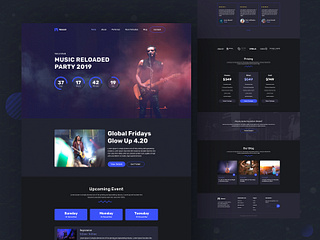 Music Event Landing page by Ehsan Moin on Dribbble