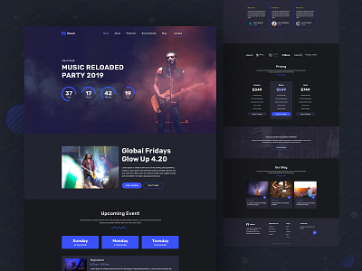 Music Event Landing page