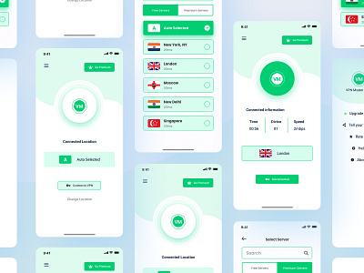 VPN app android android app android app design app design application clean clean app design color creative design mobile app mobile app design ui uidesign ux vpn vpn app