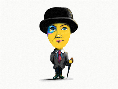 My Business Self businesswoman character digital art drawing hand drawn hat illustration suit umbrella