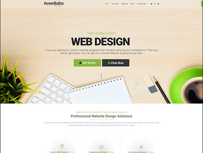 Ui/UX Website Design Project for Acee Baba Web Design branding design typography ui ux