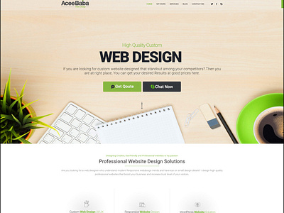 Ui/UX Website Design Project for Acee Baba Web Design