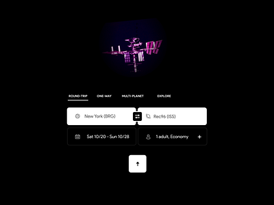 Space travel site - Daily UI