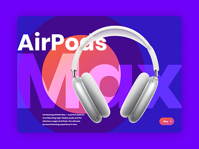 AirPods Max - Daily UI airpods airpods pro apple daily ui design ui