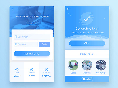 Insurance app flat