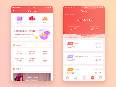 New Leadbank App UI app flat fund ui