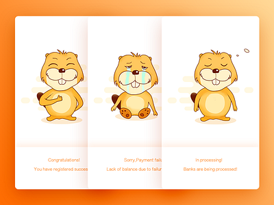 Beaver Cartoon Characters app cartoon ui