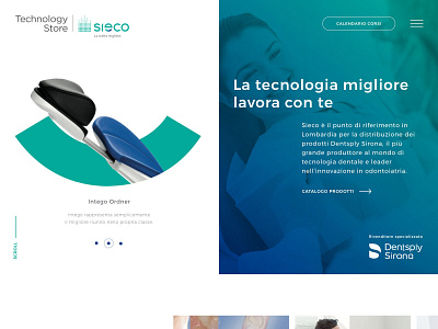Technology Store Sieco clinical dental care graphic design health healthcare ui design web design