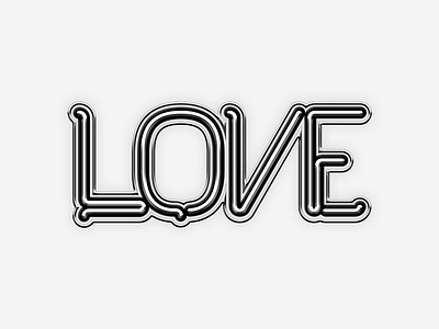 Kabel Font "Love" font love neon tubes typography