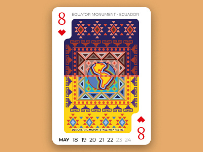 Deck of Wonder Series - #14 art colors design digital graphic illustration inca pattern art patterns