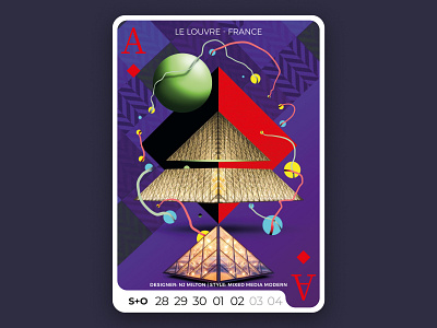 Deck of Wonder Series - #22 art design digital france graphic illustration louvre museum