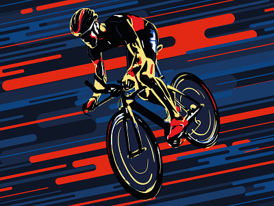 Sports Illustration Series #9 - Cycle art design digital graphic illustration vector work