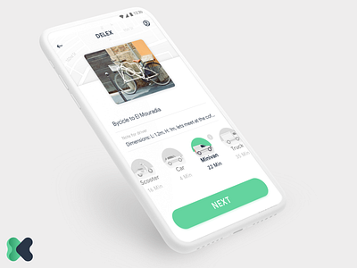 Delex - Daily stuff delivery delivery app mobile ui ux