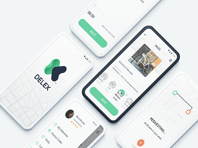 Delex - Daily stuff delivery app delivery app mobile ui ux