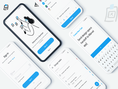 Spartask 2.0 - Task Manager App mobile task manager todo list ui ux