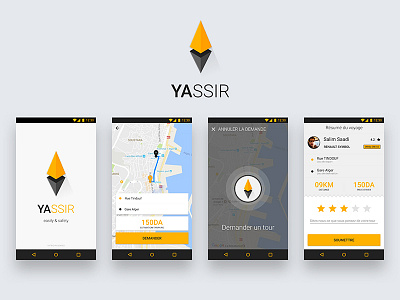 YASSIR APP sketch ui ux