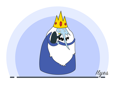 Ice King illustration sketch vector