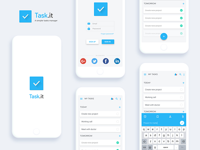 Task .it mobile task manager tasks to do todo ui ux