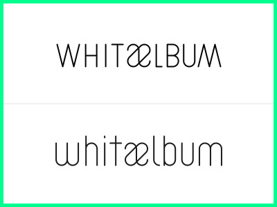 Whitaelbum Logo Options identity logo