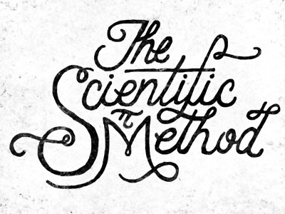 The Scientific Method science typography